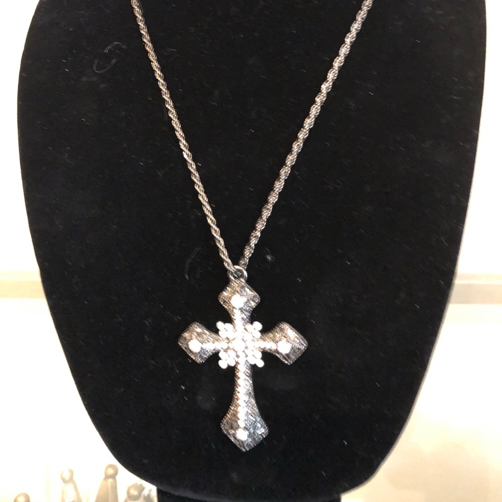 Vintage Rhinestone Cross